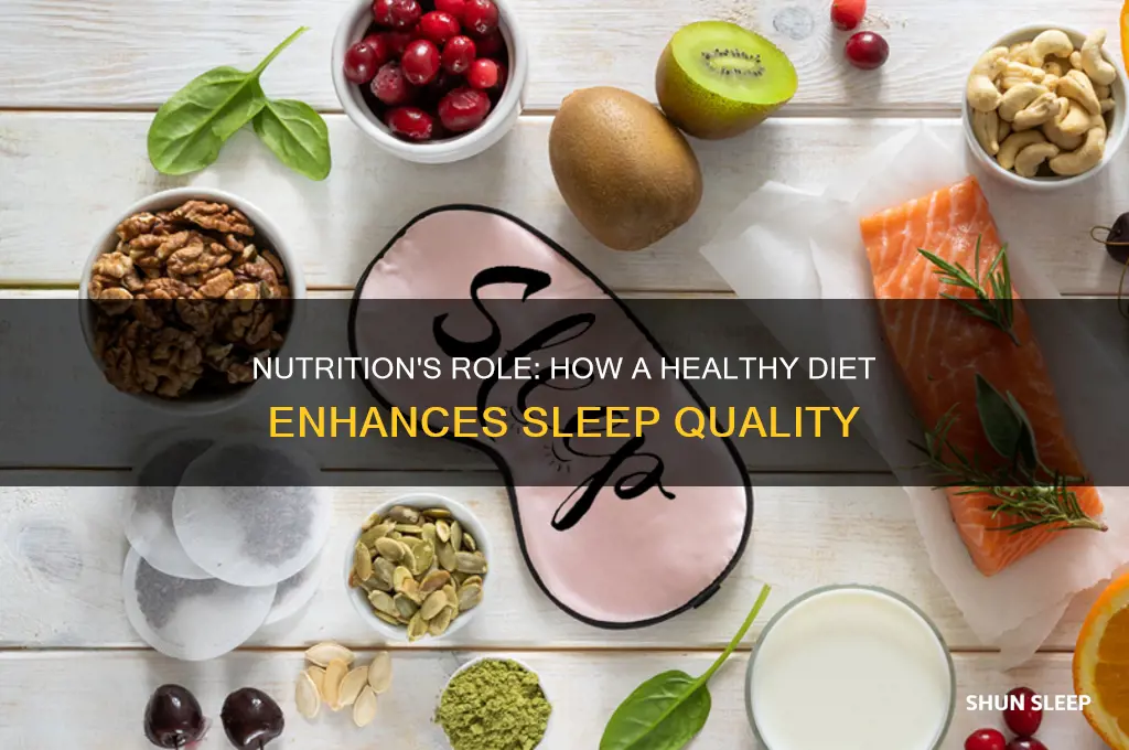 why a healthy diet helps sleep