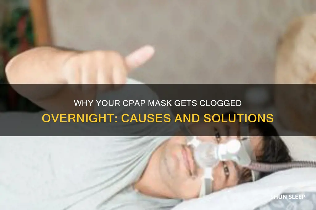 why a nistrol get clogged when i sleep