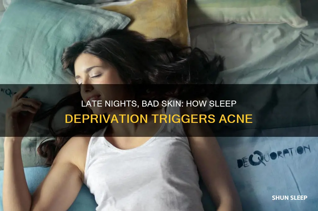 why am i getting acne sleep late