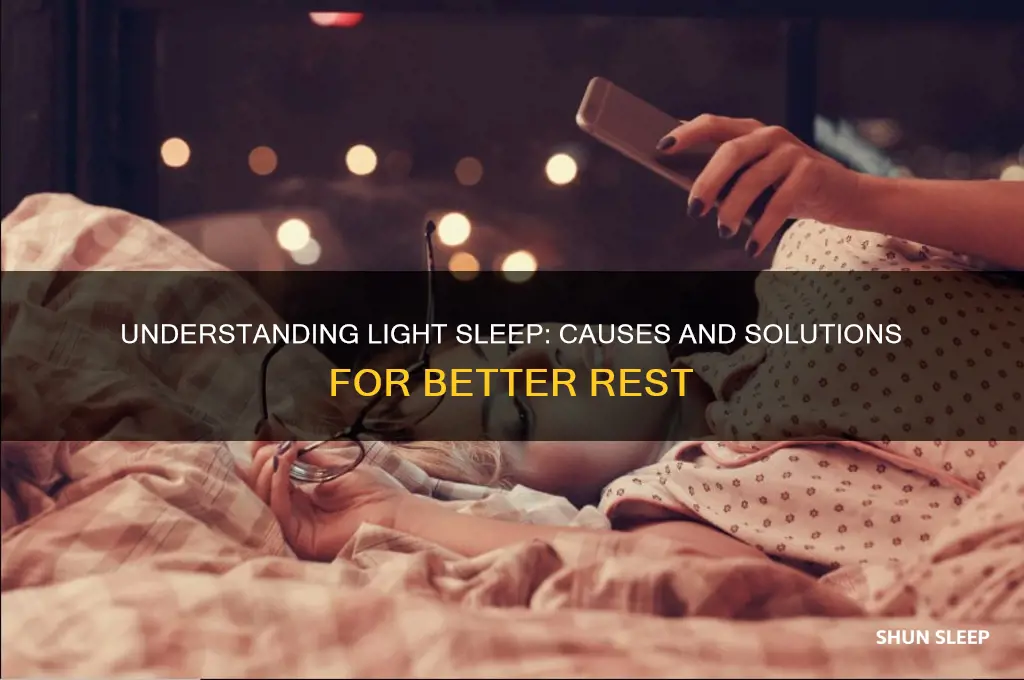 why am i getting mostly light sleep