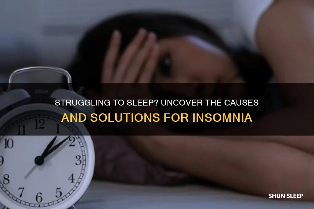 why am i having trouble getting to sleep