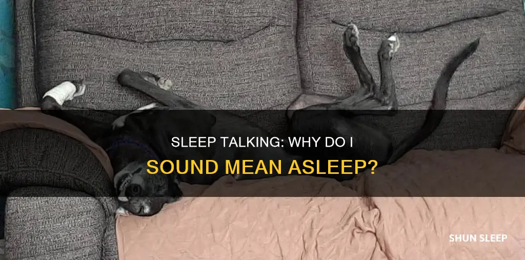 why am i mean in my sleep