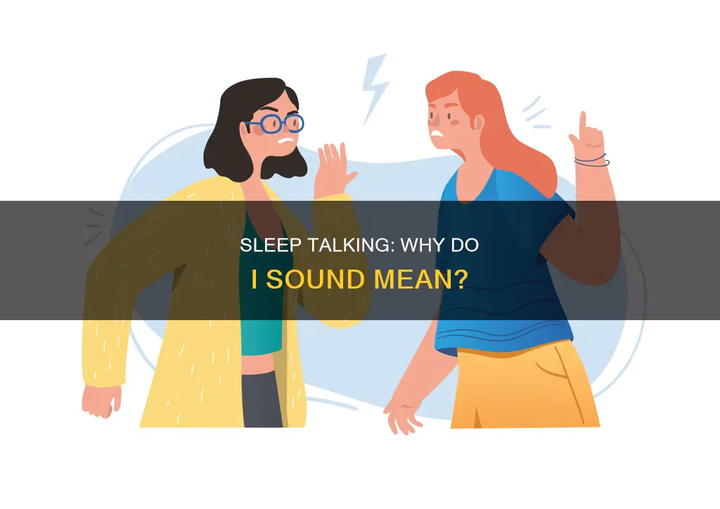 why am i mean when i sleep talk