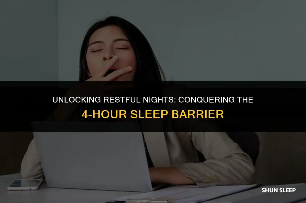 why am i only sleeping 4 hours