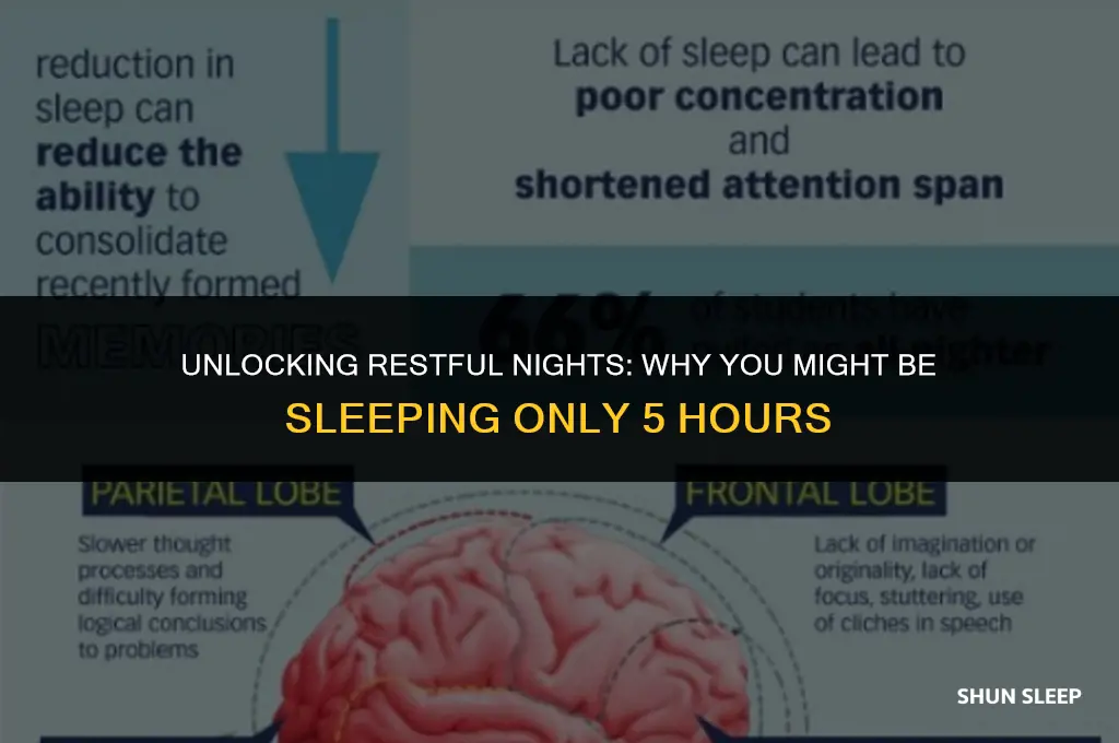 why am i only sleeping 5 hours a night
