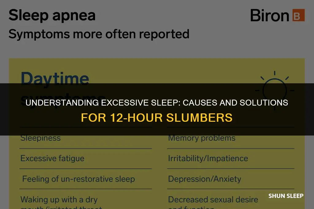 why am i sleeping 12 hours a day