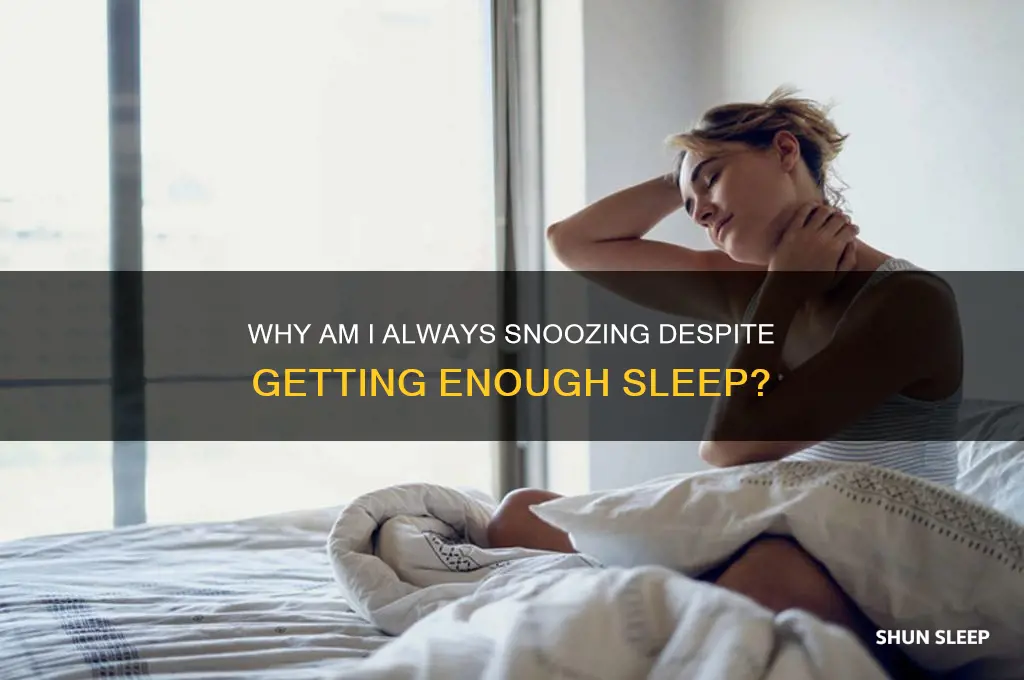 why am i snoozing getting the same amount of sleep
