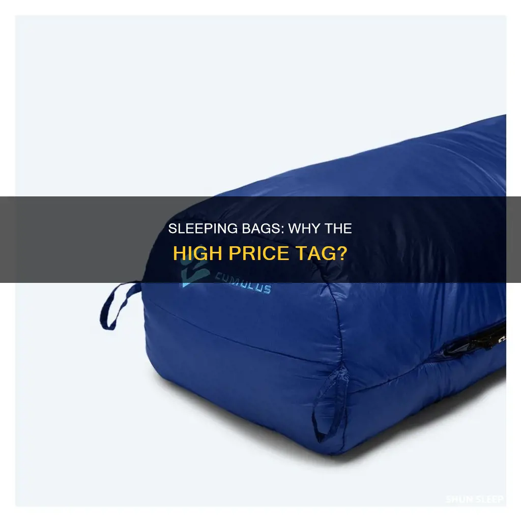why are sleeping bags so expensive