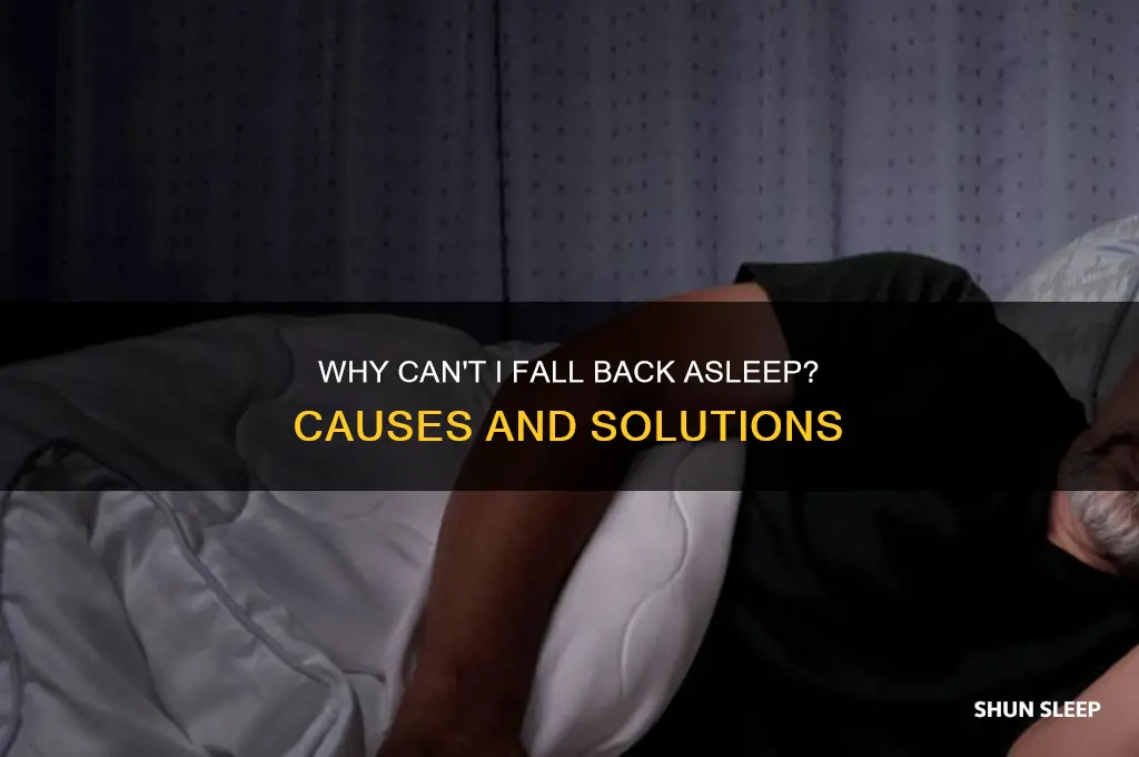 why can i not get back to sleep