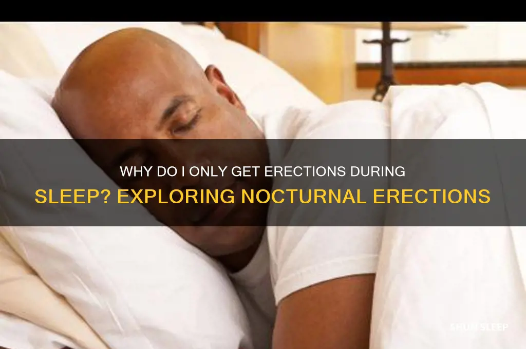 why can i only get an erection when i sleep