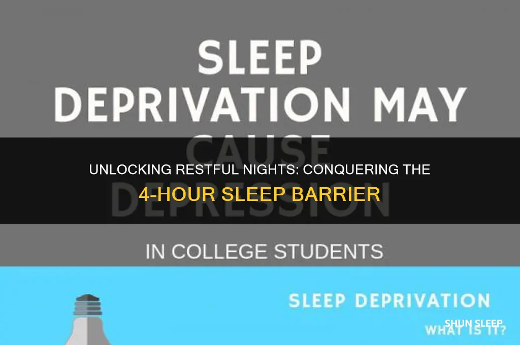 why can i only sleep 4 hours a night