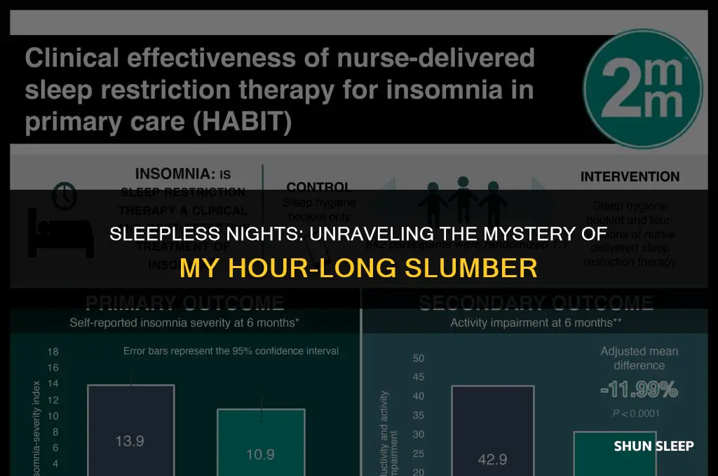 why can i only sleep for an hour