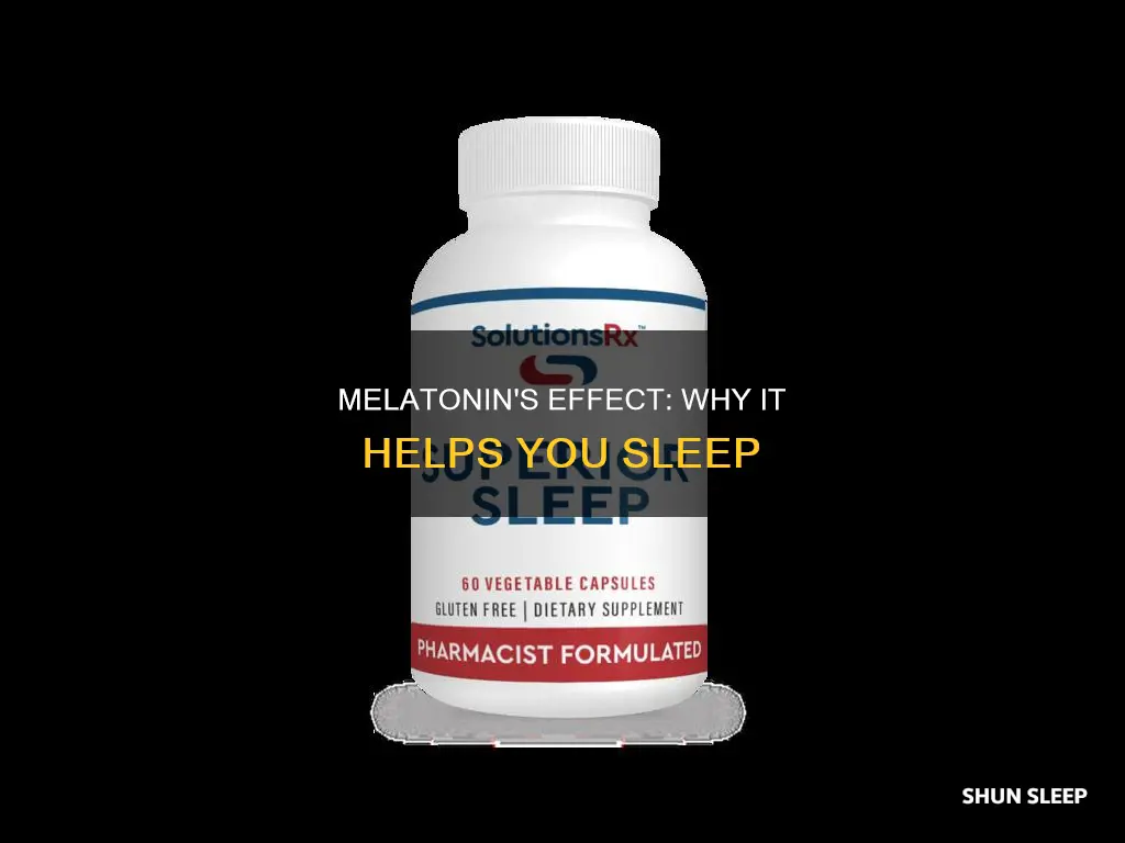 why can i sleep when i take melatonin