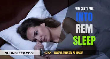 REM Sleep Elusive: What's Keeping Me Awake?