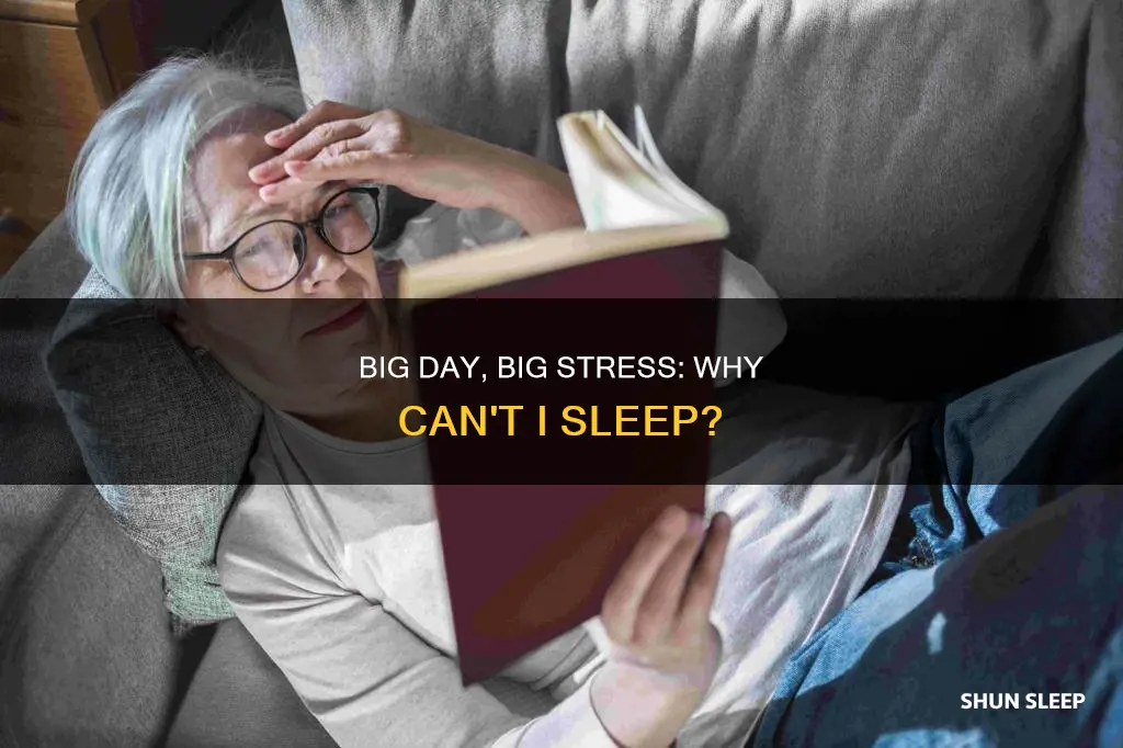why can t i sleep before a big day