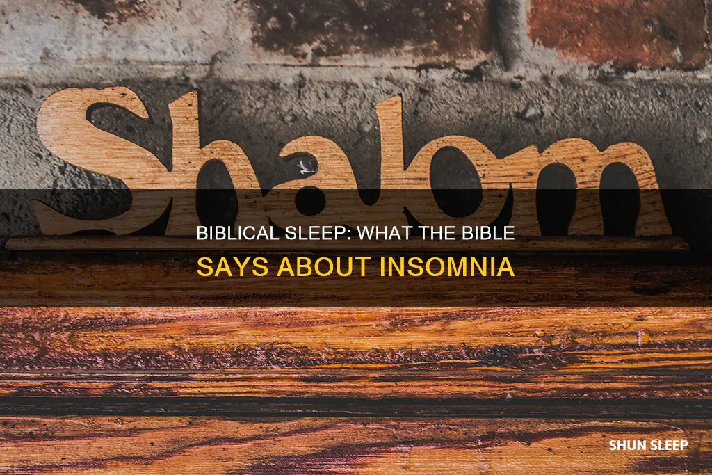 why can t i sleep biblical meaning