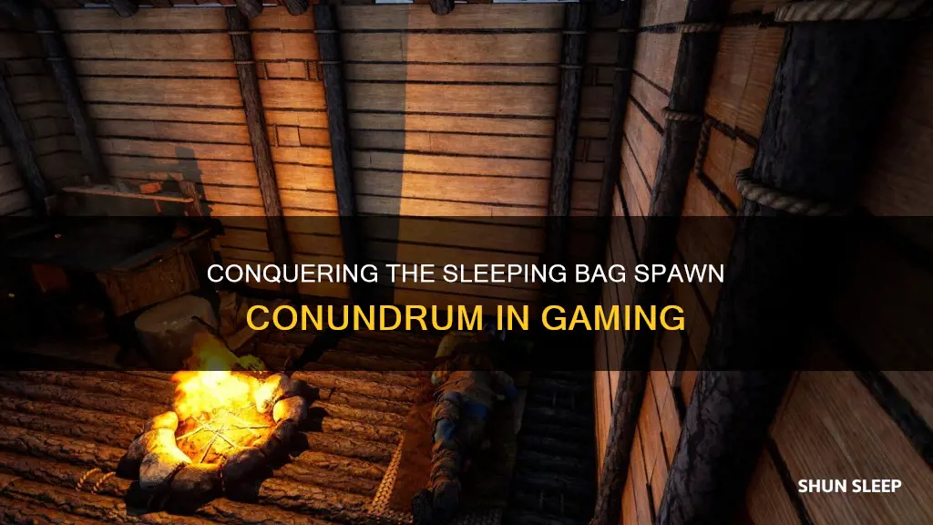 why cant i spawn on sleeping bag