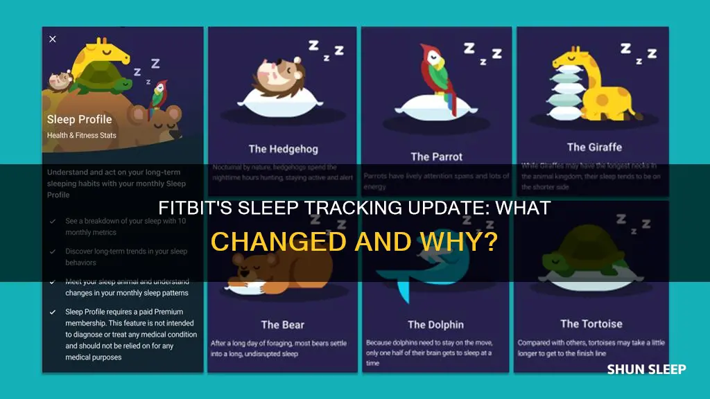 why did fitbit change sleep tracking