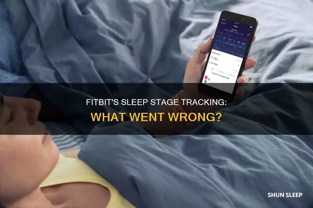 why did fitbit not tracking sleep stages