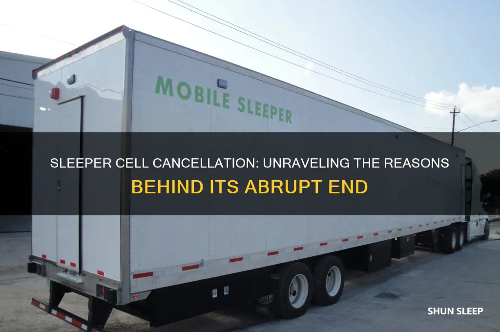 why did sleeper cell get cancelled