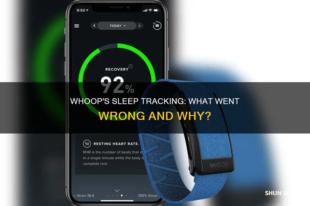 why did whoop not track my sleep