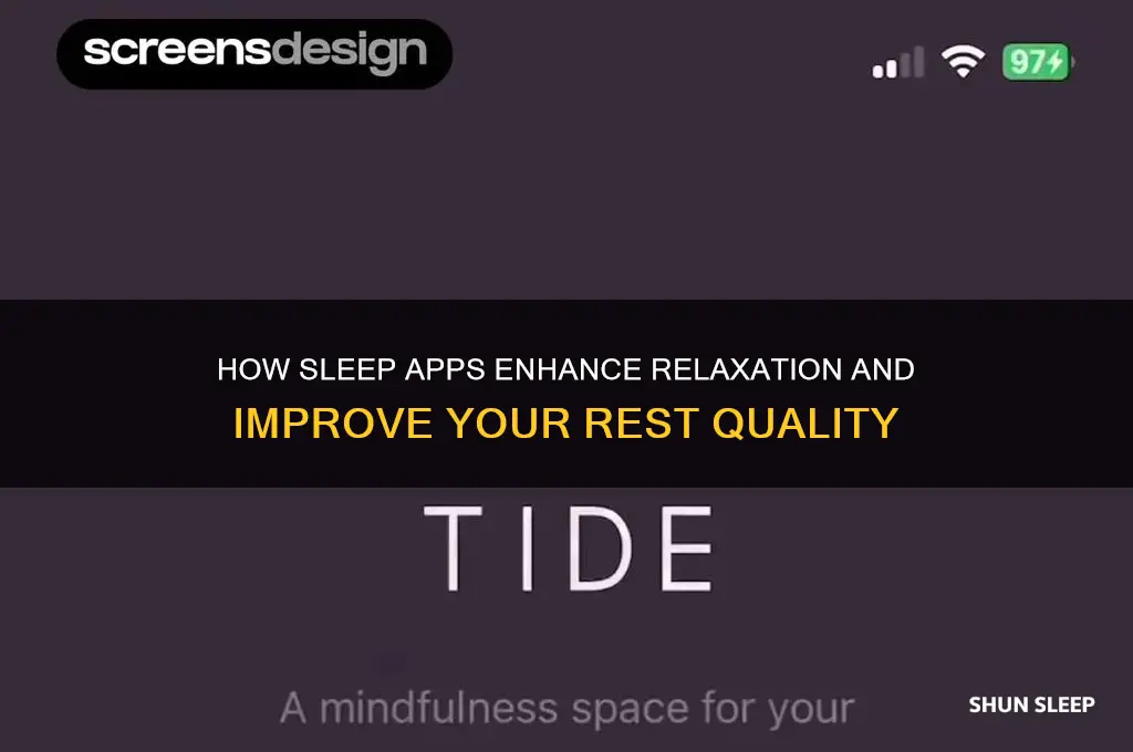 why do apps help you sleep