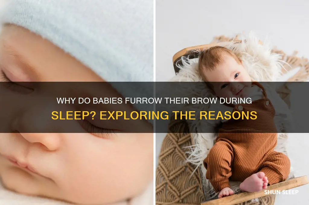 why do babies furrow their brow in their sleep