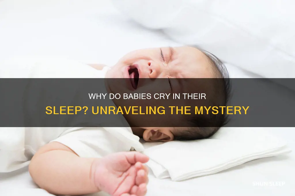 why do babies let out a cry in their sleep