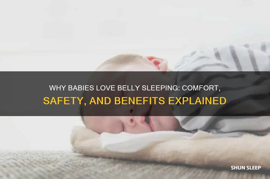 why do babies like sleeping on belly