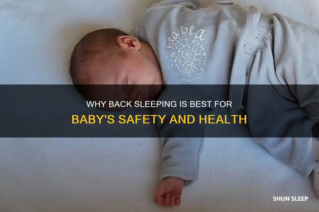 why do babies need to sleep on back