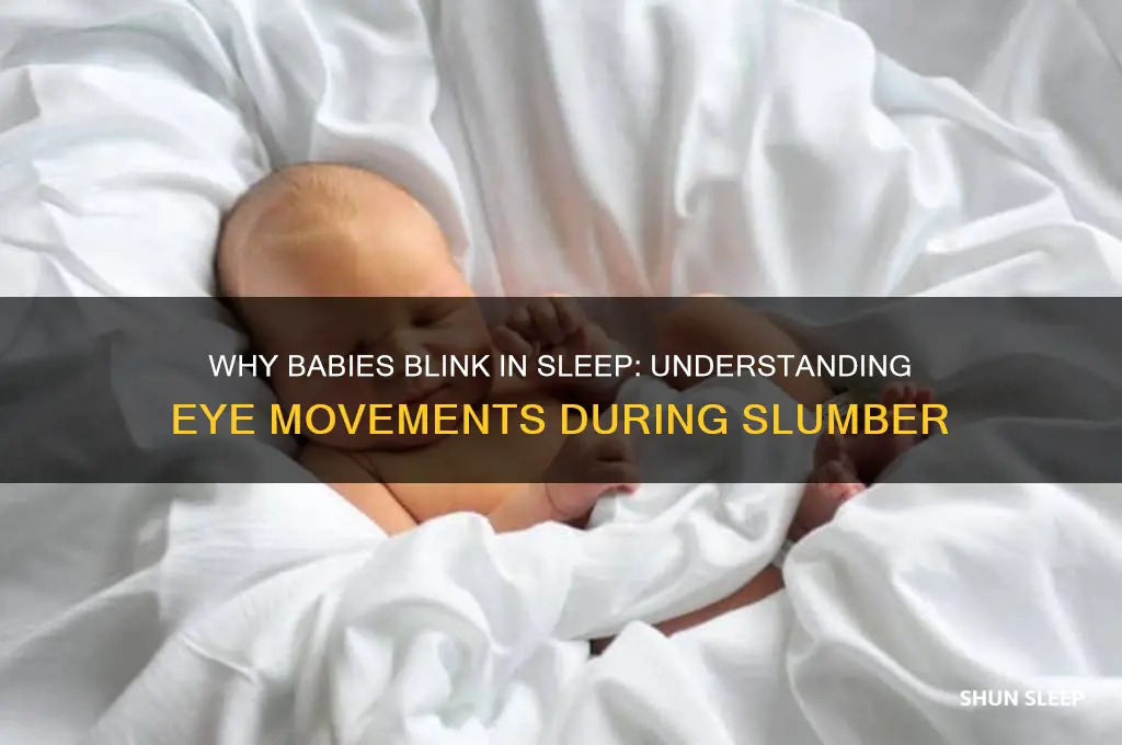 why do babies open and close their eyes when sleeping