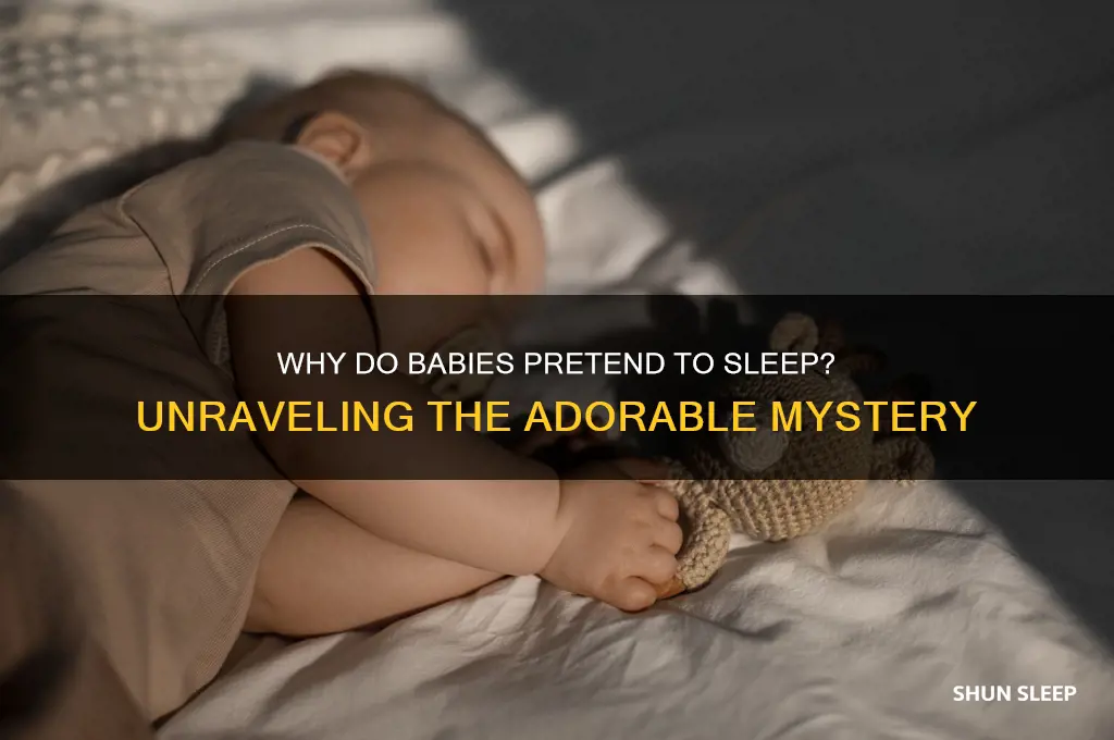 why do babies pretend to sleep