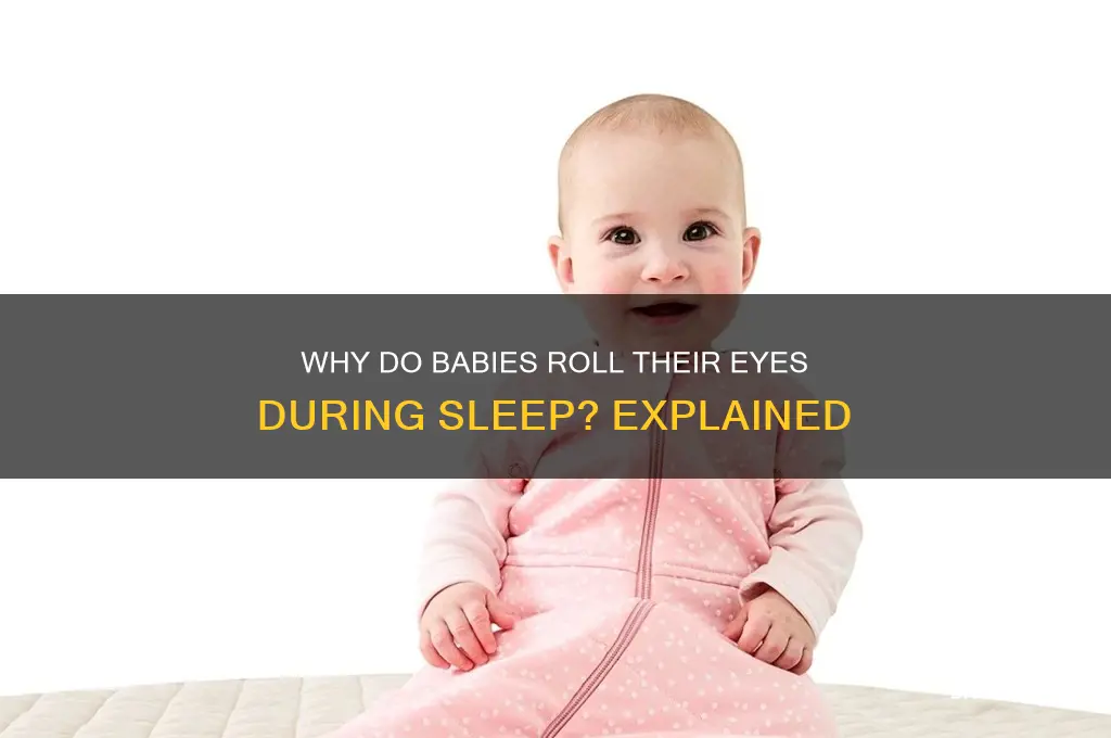 why do babies roll eyes when sleeping