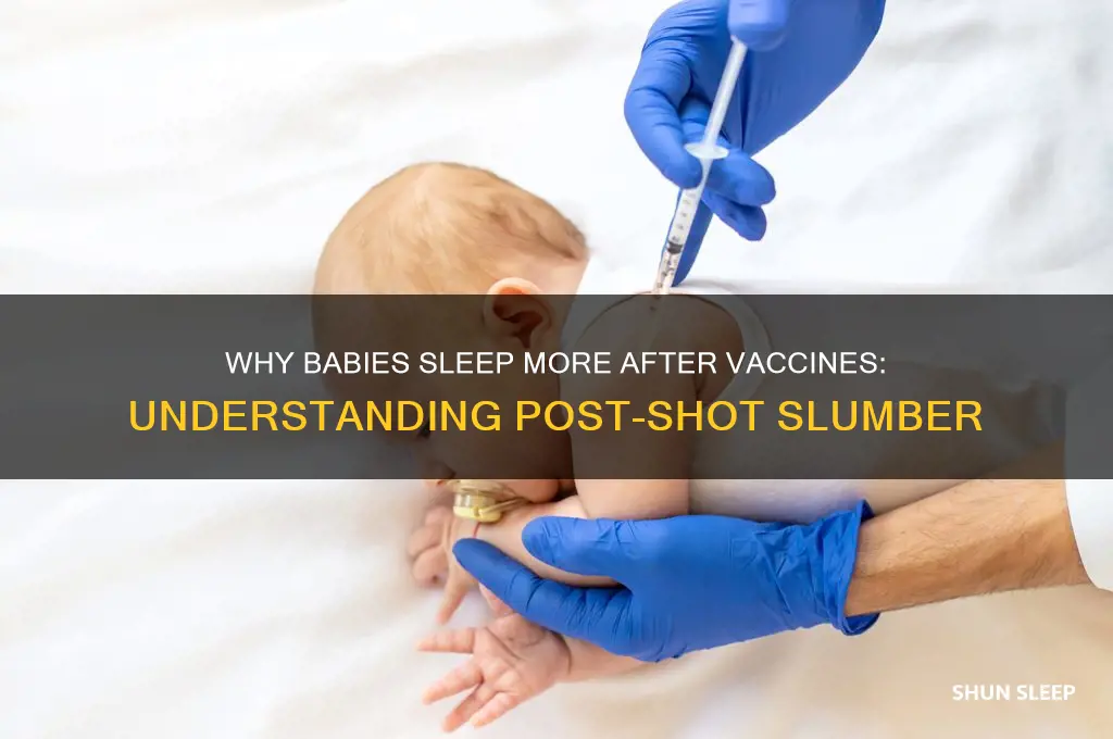 why do babies sleep after vaccines
