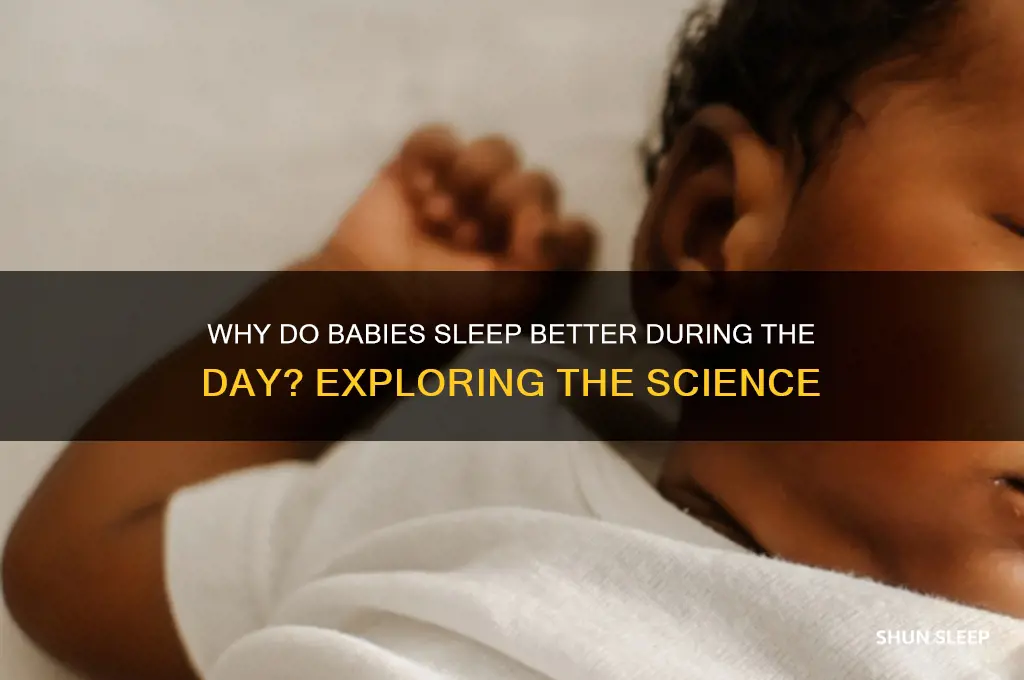 why do babies sleep better during the day
