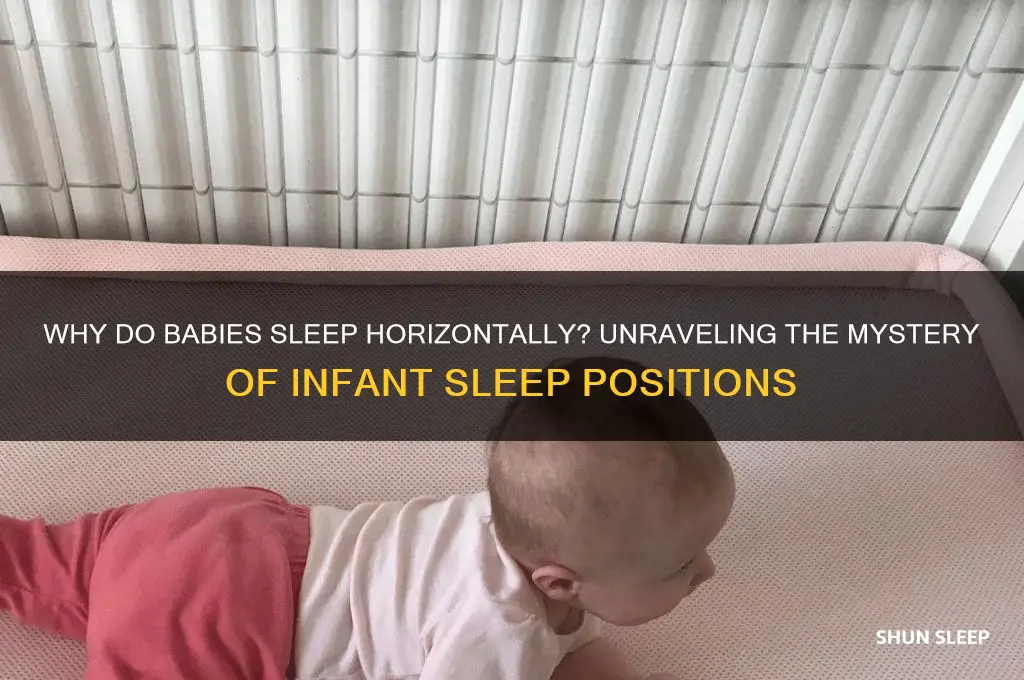 why do babies sleep horizontally