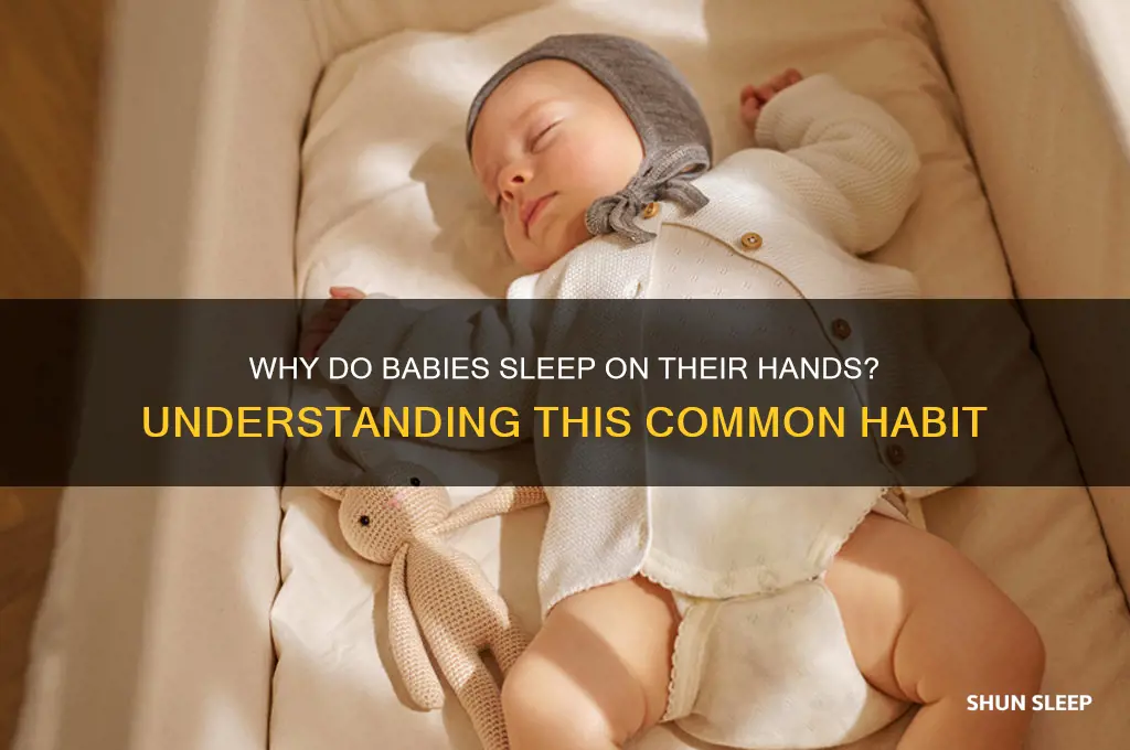 why do babies sleep on their hands