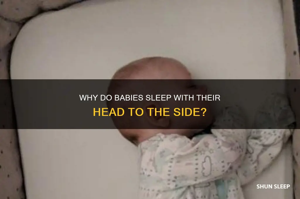 why do babies sleep with their head to the side