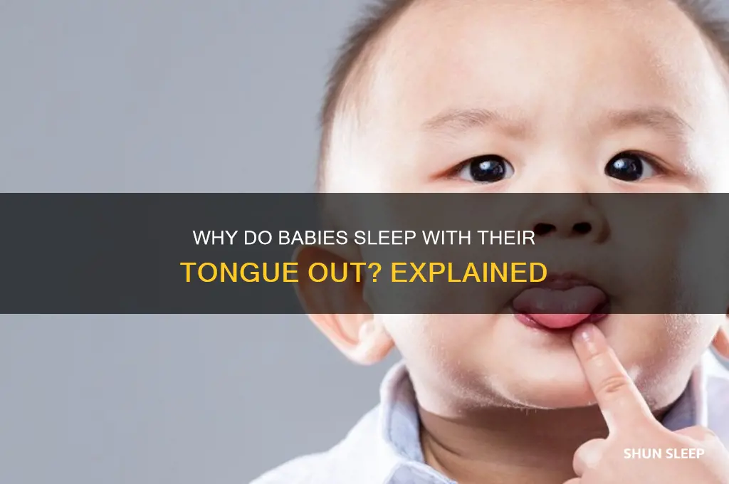 why do babies sleep with their tongue out