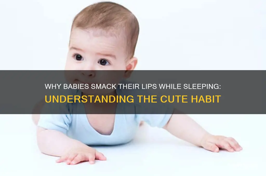 why do babies smack their lips while sleeping