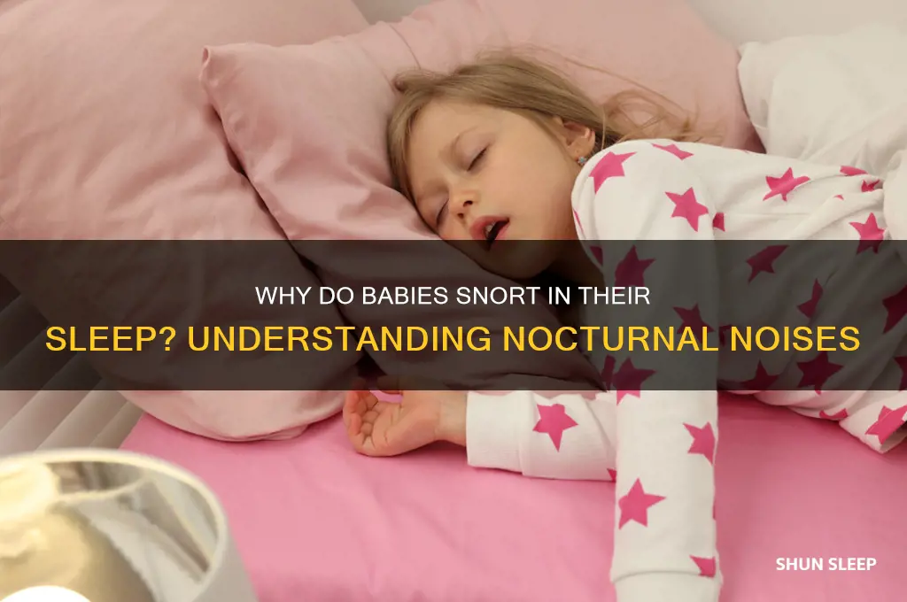 why do babies snort in their sleep