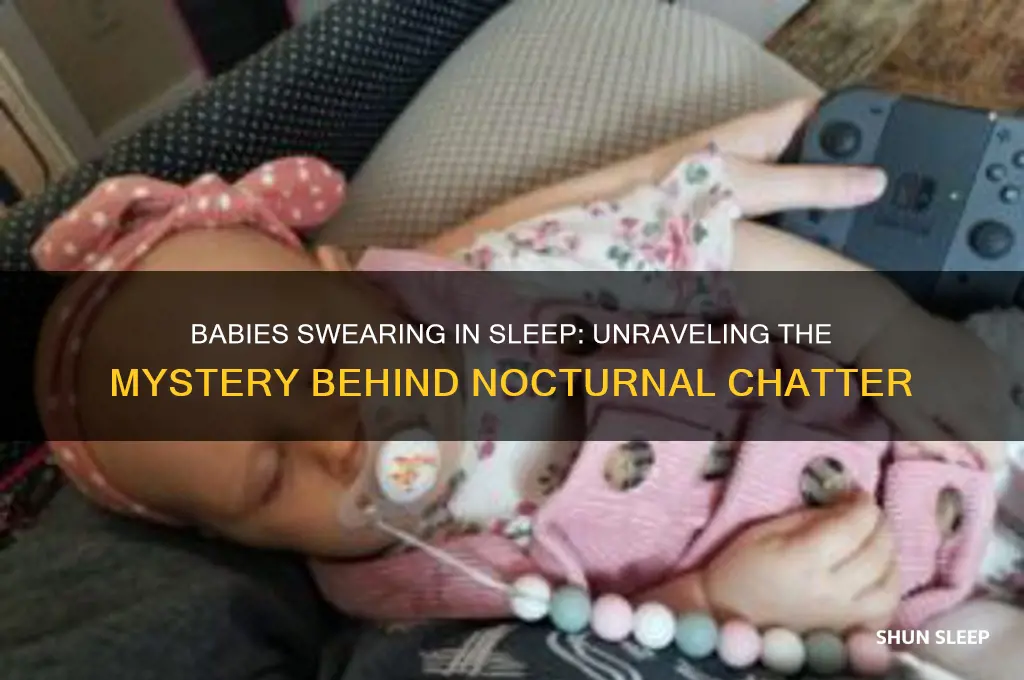 why do babies swear when they sleep