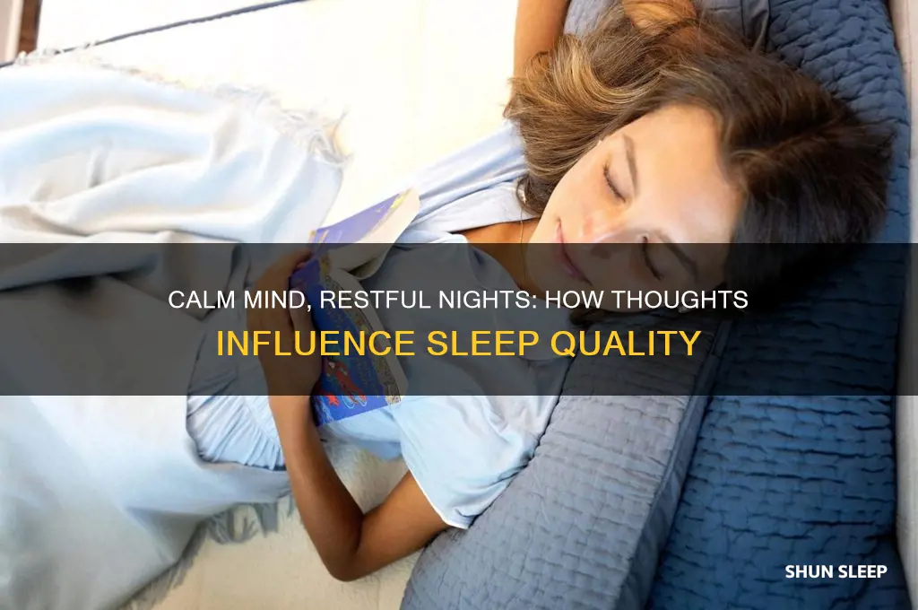 why do certain thoughts help you sleep