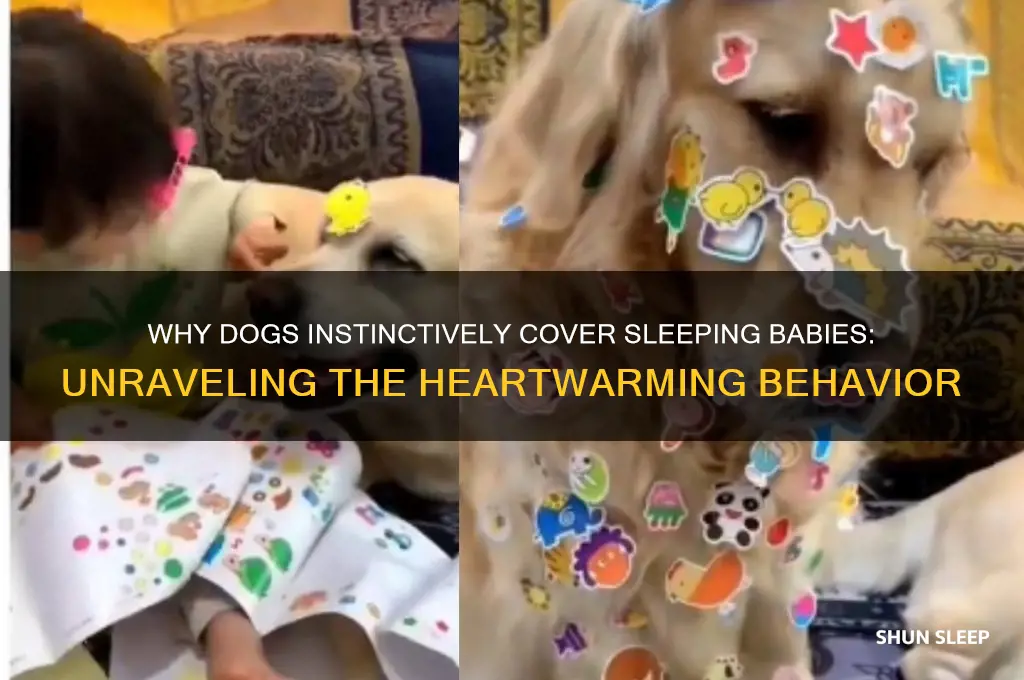 why do dogs cover sleeping babies