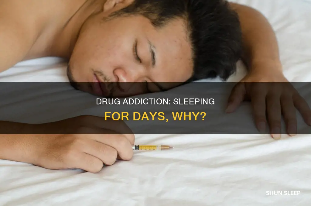 why do drug addicts sleep for days