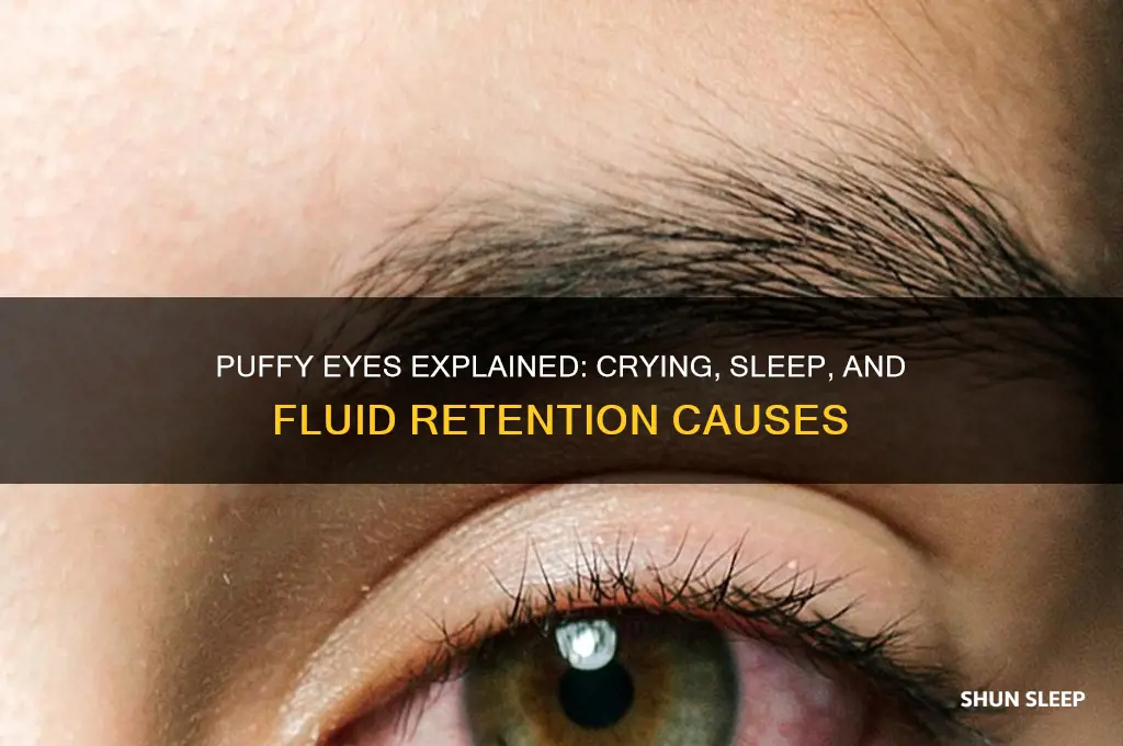 why do eyes get puffy after crying and sleeping