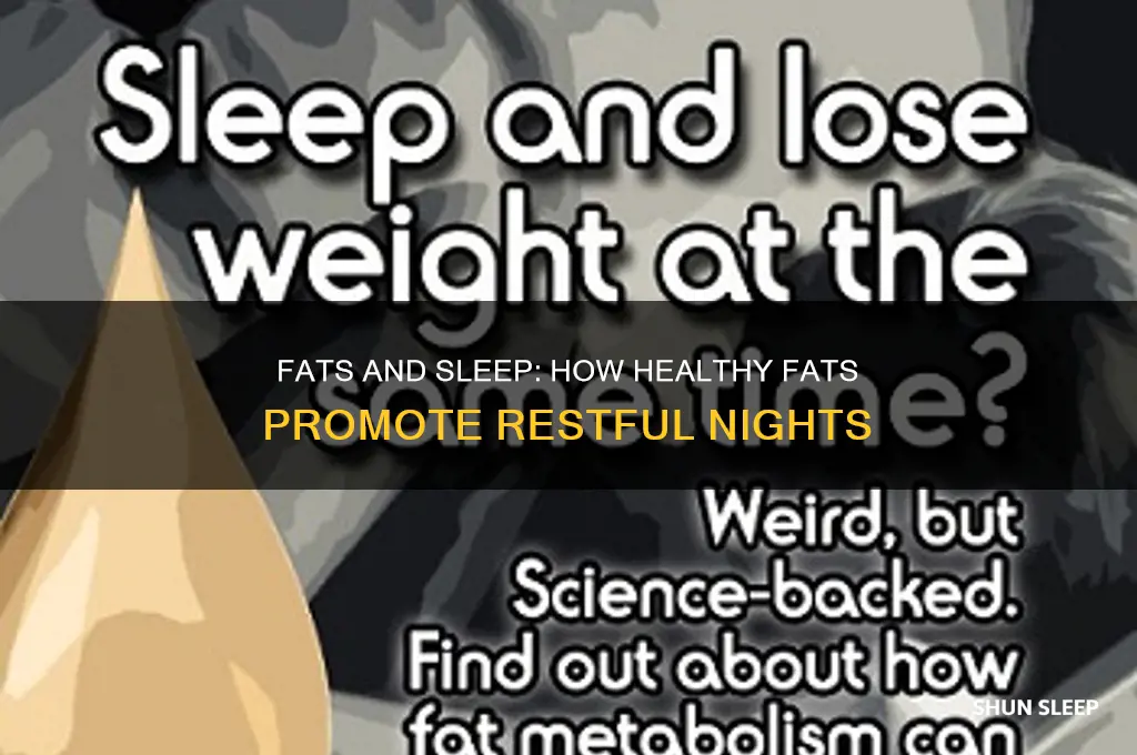 why do fats help you sleep