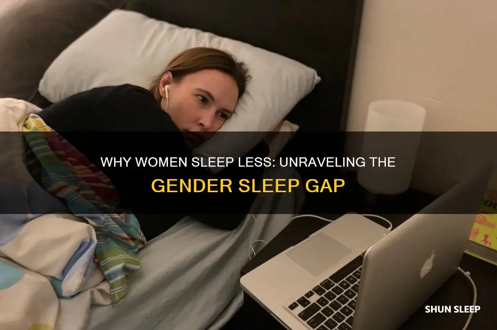 why do females get less sleep