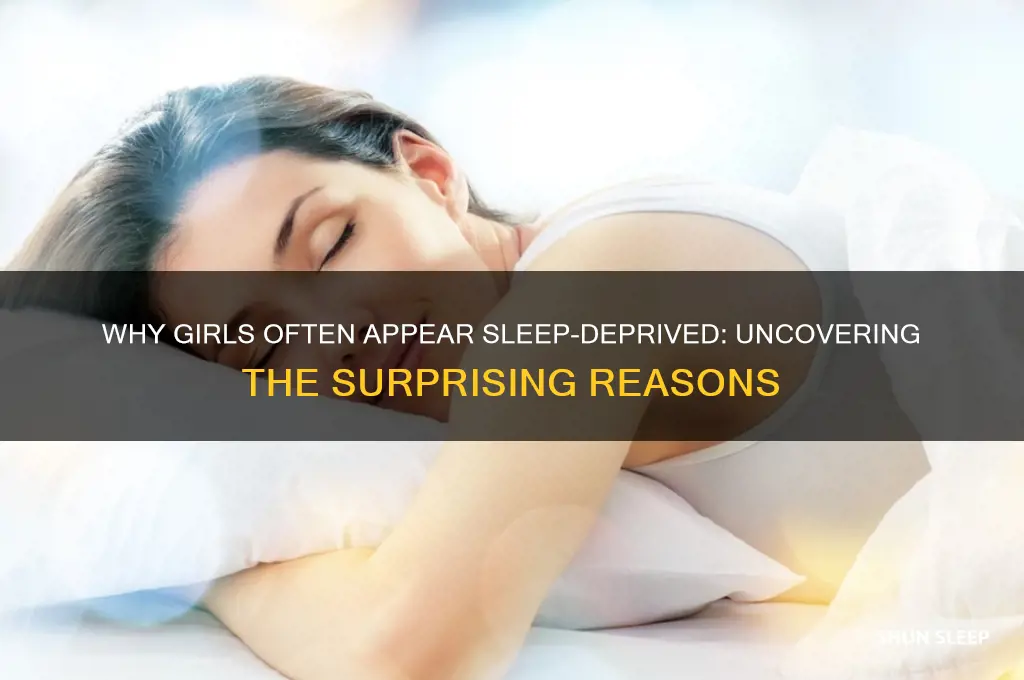 why do girls look like they dont get enough sleep
