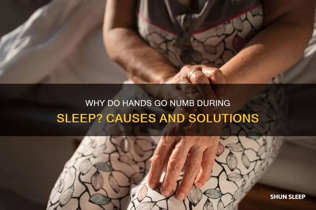 why do hands get numb while sleeping